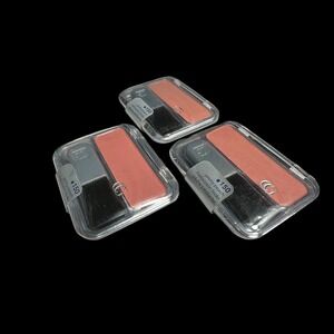 Lot of 3 CoverGirl Cheekers Blush 150 Pretty Peach Powder with Brush 0.12oz Each